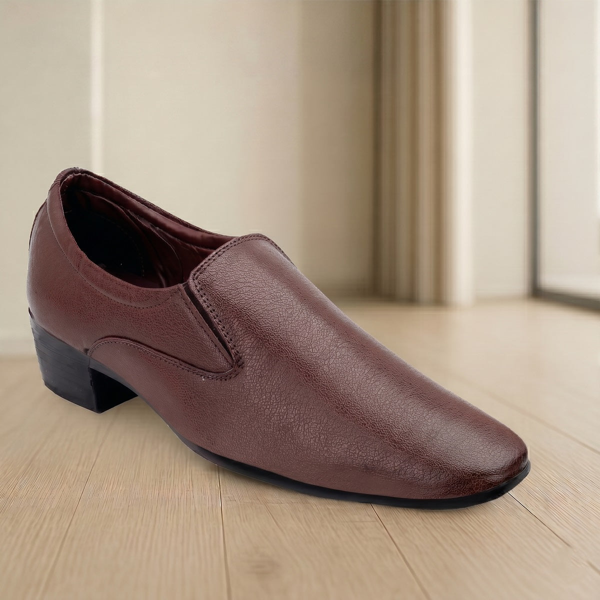 BAXXICO Height Increasing Elevator Slip-on Formal Shoes for Men