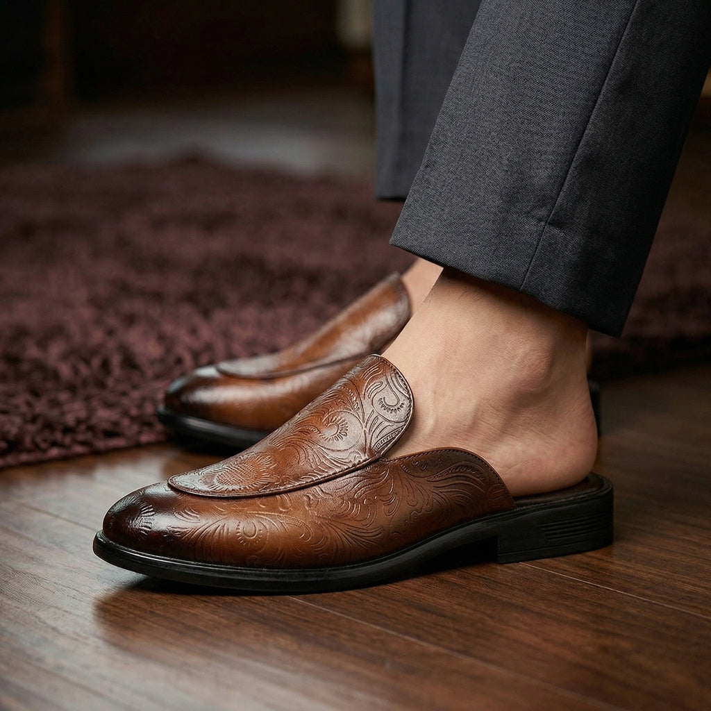 BAXXICO Luxury Slip On Mule Shoes Crafted for Bold Modern Fashion